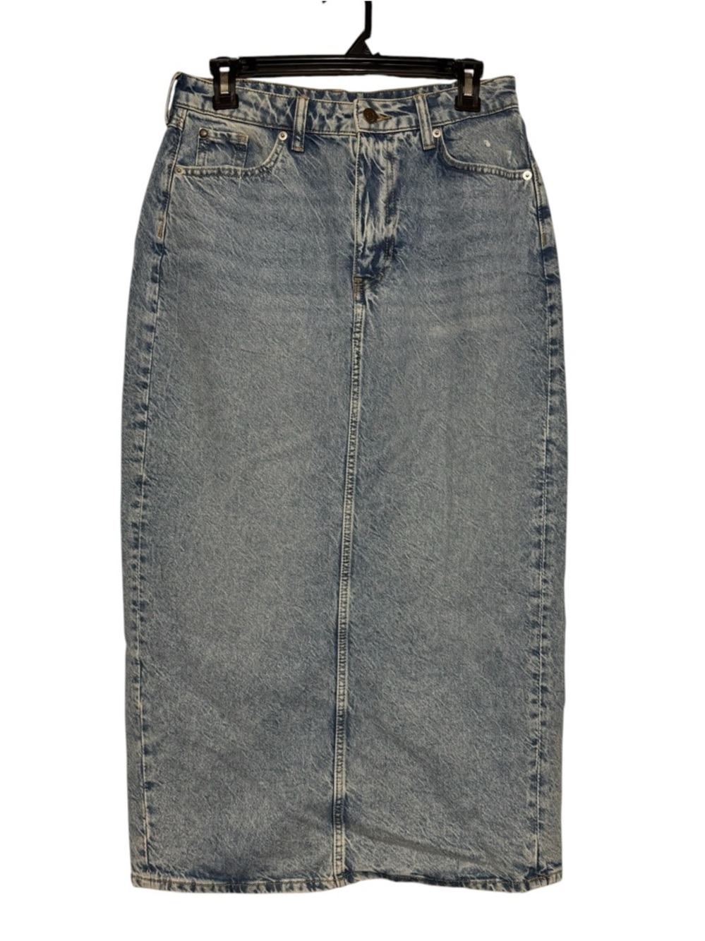 & Denim Denim Jean Midi Maxi Skirt Size Small Light Wash Y2K Long‎ Modest Fall